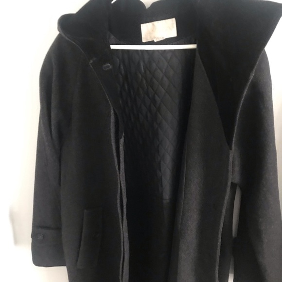 Vintage Hooded, Full-length, Wool Coat, sz 12 - Picture 12 of 12